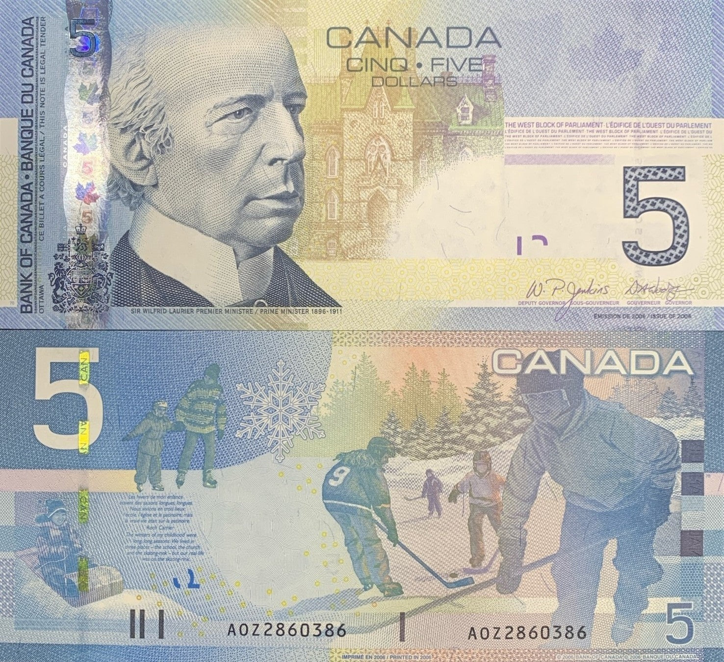 Canada 5 Dollars 2006 P 101Aa UNC