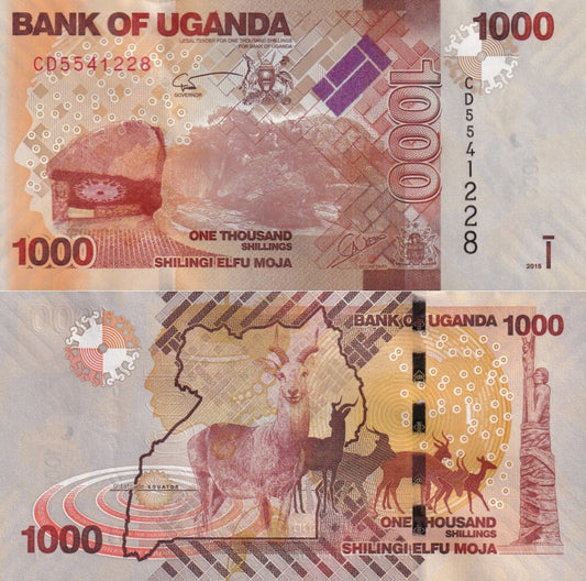 Uganda 1000 Shillings 2015 P 49d UNC