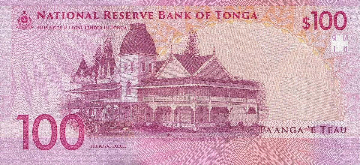 Tonga 100 Pa'anga ND 2023 (2024) P 55 UNC