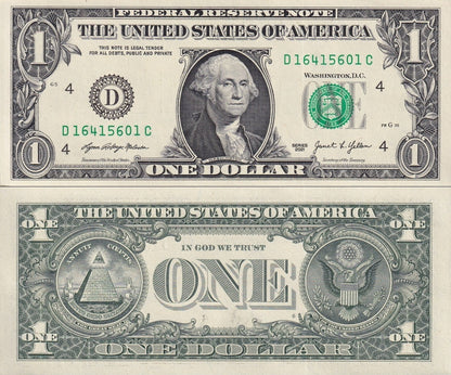 United States USA 1 Dollar 2021 P 549 "D" Cleveland OH UNC 1 Bundle Lot 100 pcs