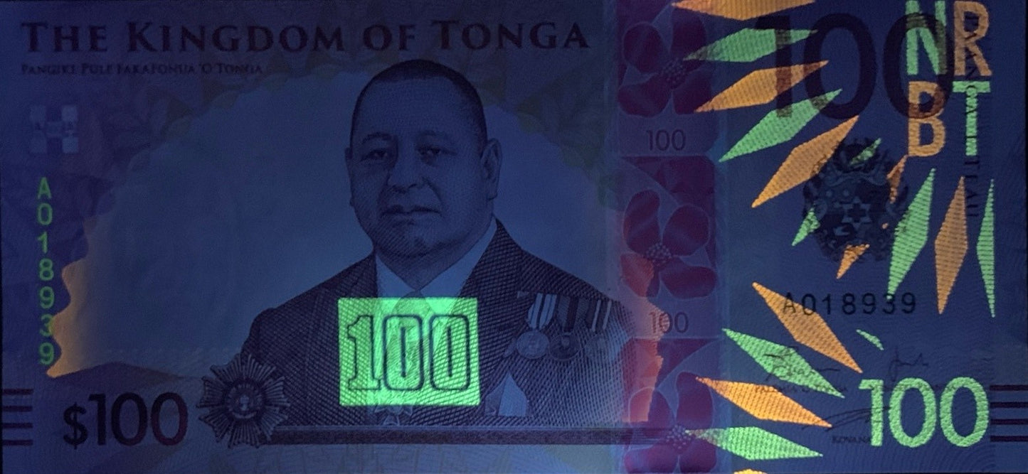 Tonga 100 Pa'anga ND 2023 (2024) P 55 UNC