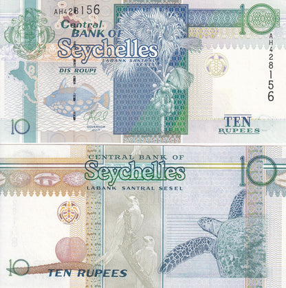 Seychelles 10 Rupees 2013 P 42 UNC