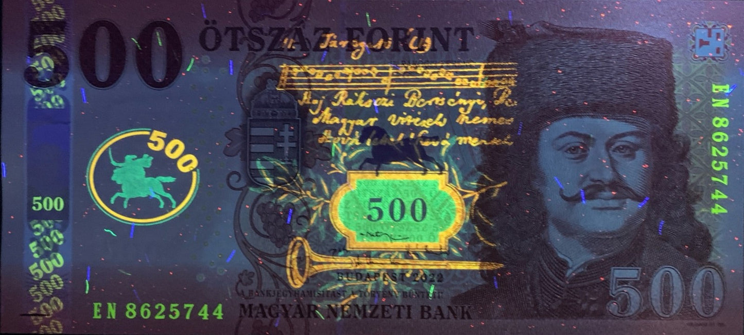 Hungary 500 Forint 2022 P 202a UNC