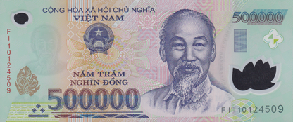 Viet Nam Vietanm 500000 Dong 2010 P 124 Polymer REAL UNC