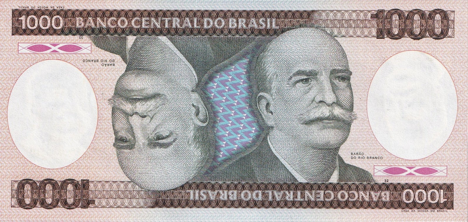 Brazil 1000 Cruzeiros ND 1981-1986 P 201 UNC