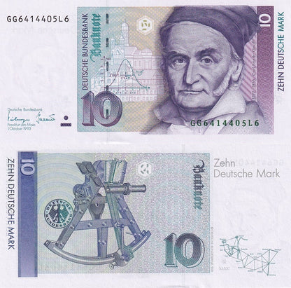Germany 10 Deutsche Mark 1993 P 38c UNC
