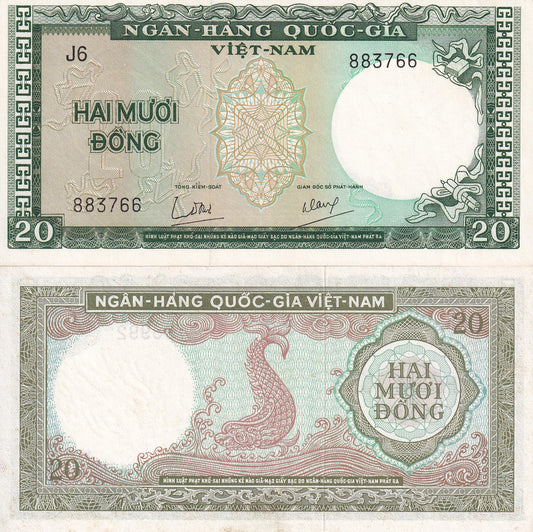 Viet Nam Vietnam South 20 Dong 1964 P 16 UNC
