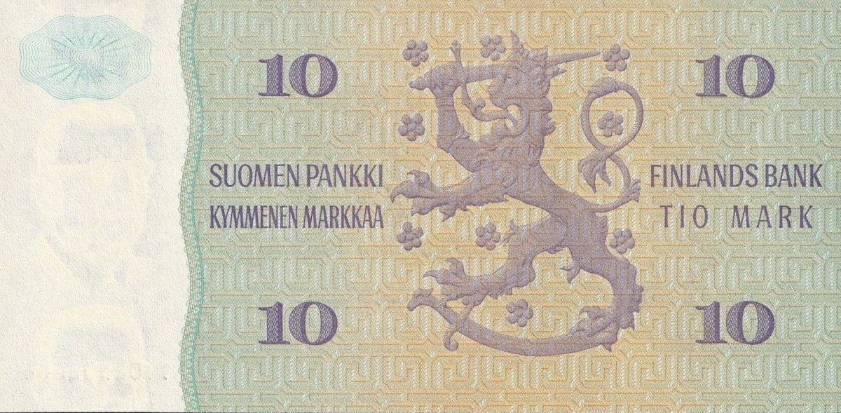 Finland 10 Markkaa 1980 P 112 Litt. A UNC