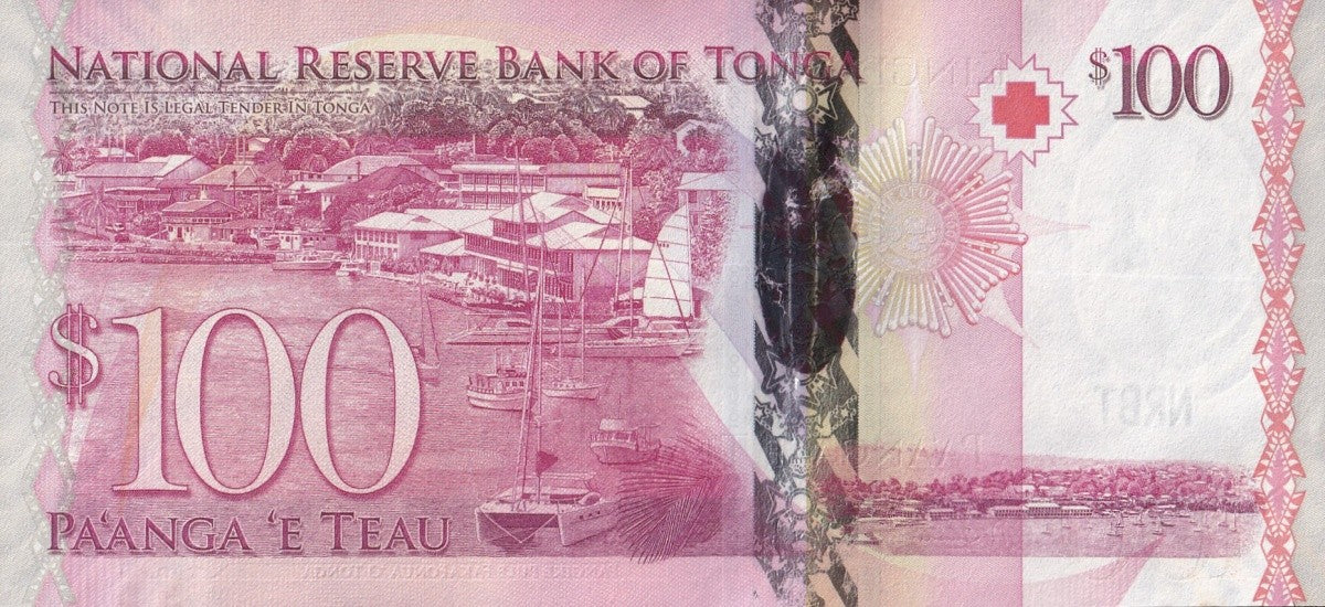 Tonga 100 Pa'anga ND 2008 P 43 UNC Commemorative LOW SERIAL NO. 00XXXX