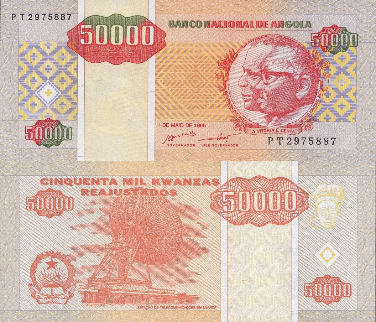 Angola 50000 Kwanzas 1995 P 138 UNC