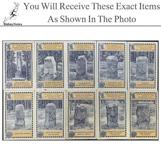 Germany Notgeld LEHESTEN 50 Pfennig 1921 Set 10 pcs