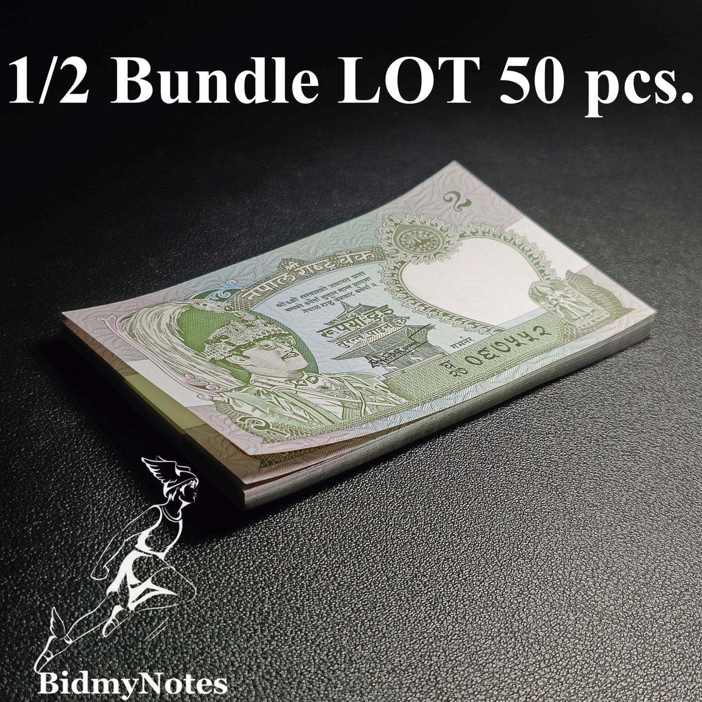 Nepal 2 Rupees 2000-2001 P 29b(4) UNC 1/2 Bundle LOT 50 pcs