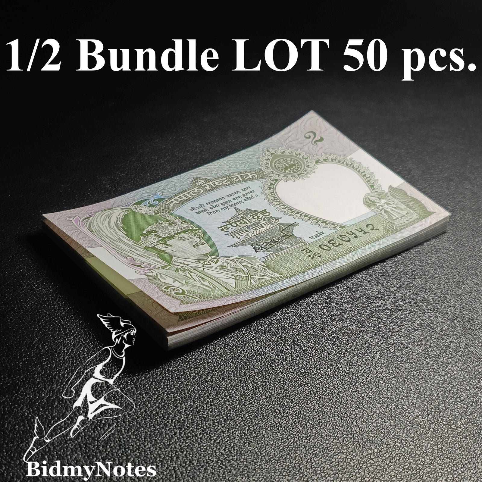 Nepal 2 Rupees 2000-2001 P 29b(4) UNC 1/2 Bundle LOT 50 pcs