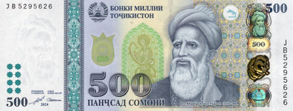 Tajikistan 500 Somoni 2024 P 22 UNC