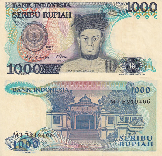Indonesia 1000 Rupiah 1987 P 124 UNC