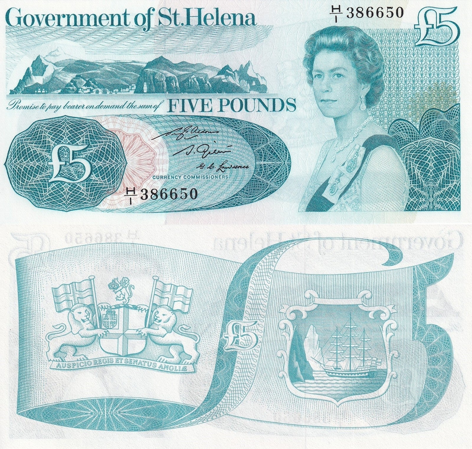 Saint Helena 5 Pounds ND 1981 P 7b UNC