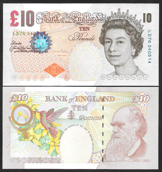 Great Britain 10 Pounds 2000 P 389d UNC