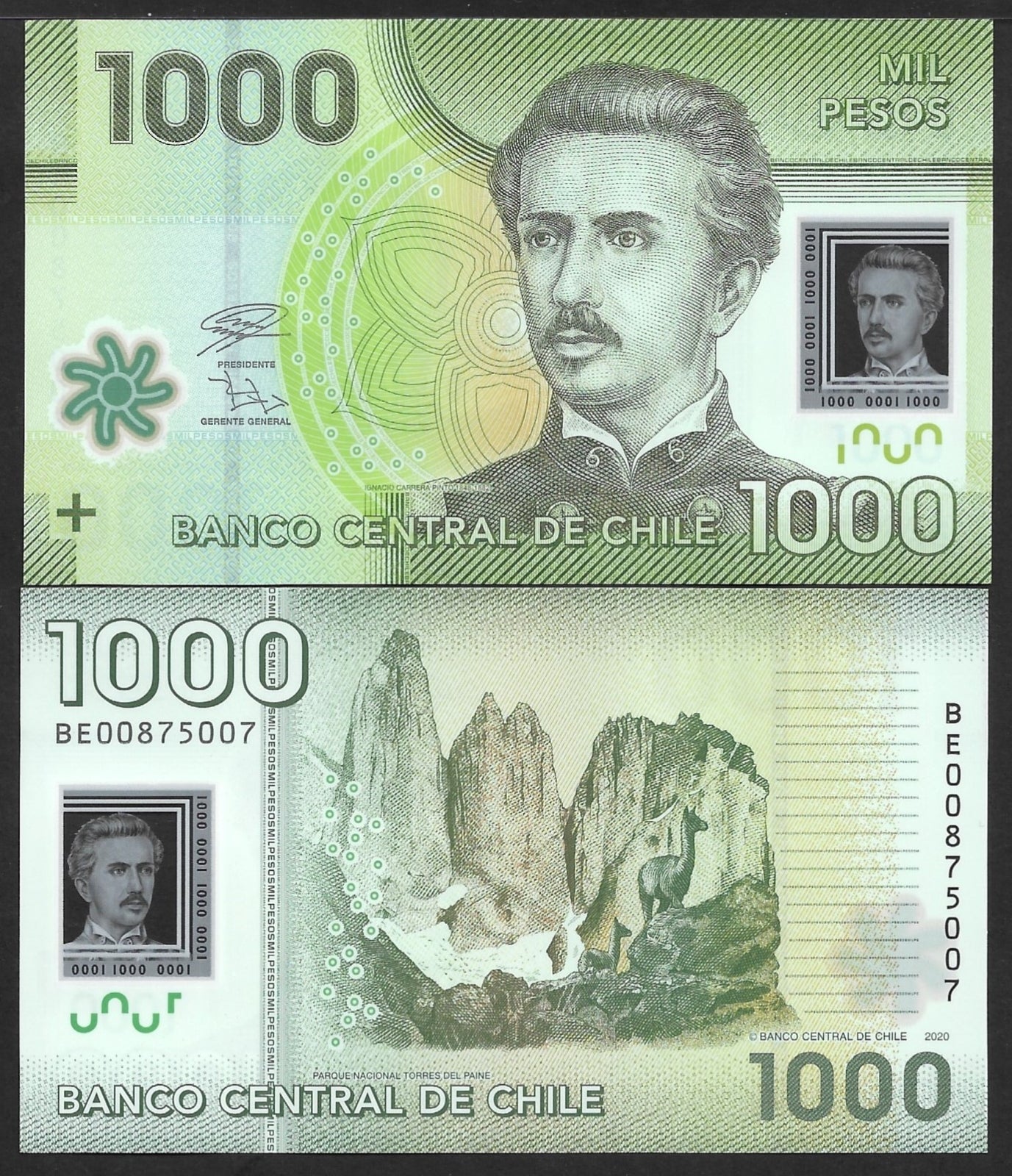 Chile 1000 Pesos 2020 P 161 Polymer UNC