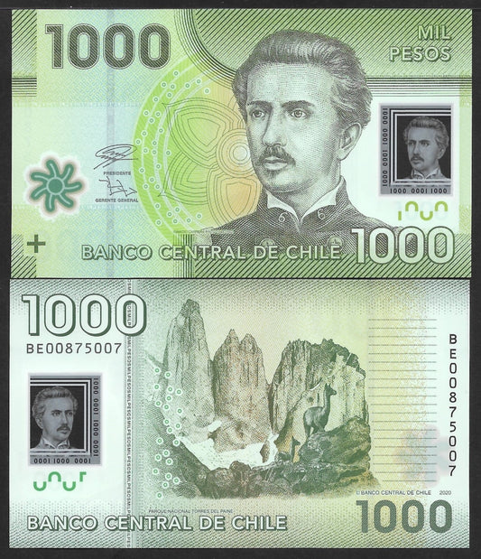 Chile 1000 Pesos 2020 P 161 Polymer UNC
