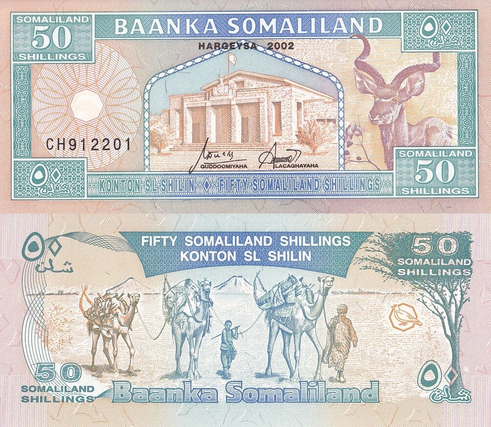 Somaliland 50  Shillings 2002 P 7d UNC