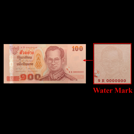 Thailand 100 Baht 2010 P 123 Commemorative Specimen UNC