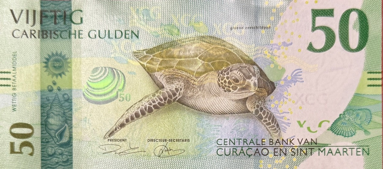 Curacao & Sint Maarten 50 Caribische Gulden 2025 P New UNC