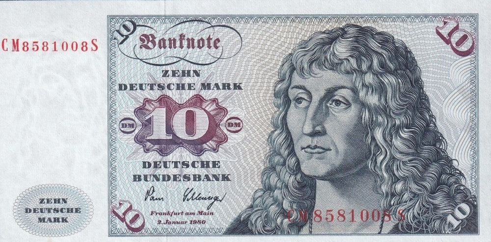 Germany 10 Deutsche Mark 1980 P 31c UNC