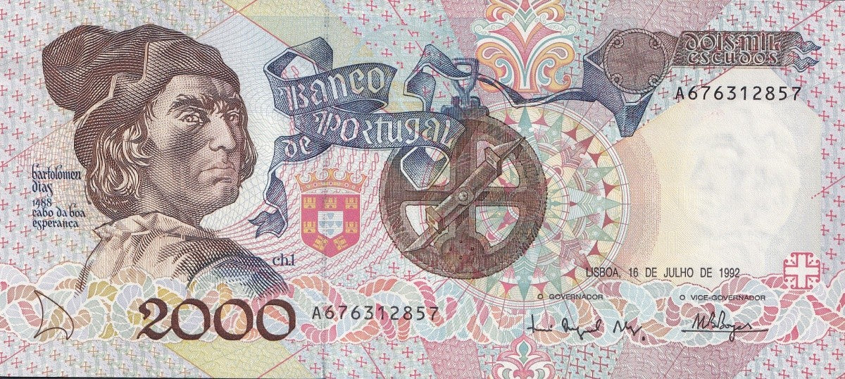 Portugal 2000 Escudos 1992 P 186 UNC
