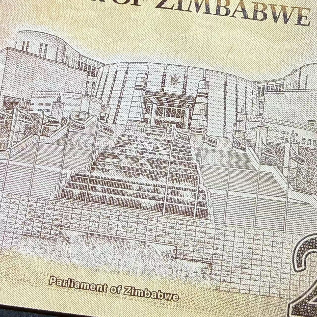 Zimbabwe 20 Zig 2026 P NEW Design UNC 1/5 Bundle Lot 20 pcs